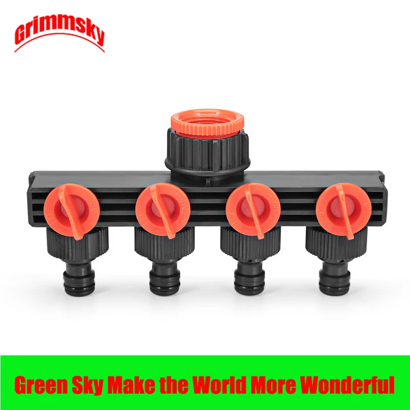 

Садовая ирригационная Женская резьба 1/2 "3/4" 1 "кран 4-ходовой делитель воды