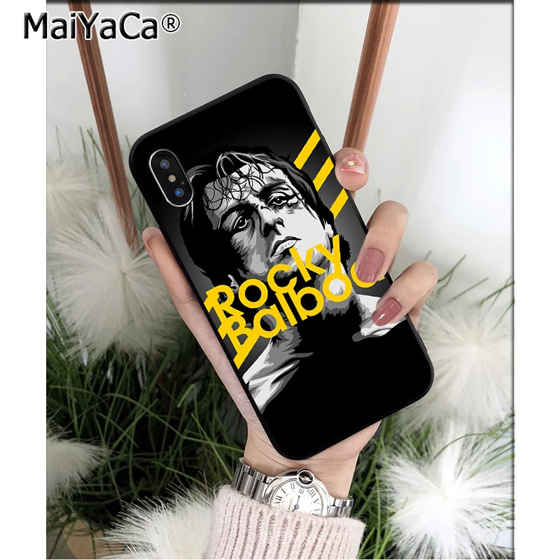 MaiYaCa Rocky Balboa лучший из высококачественный чехол для телефона Apple iPhone 8 7 6 6S Plus X XS MAX 5