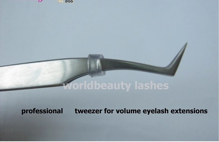 Высококачественная нержавеющая сталь объем ресниц Пинцет Бесплатная Доставка 5