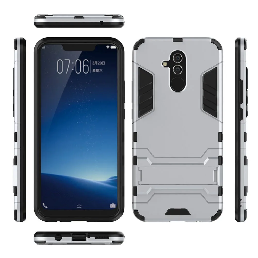 2 в 1 3D чехлы с подставками чехол для смартфона Huawei MATE 20 LITE из поликарбоната + ТПУ