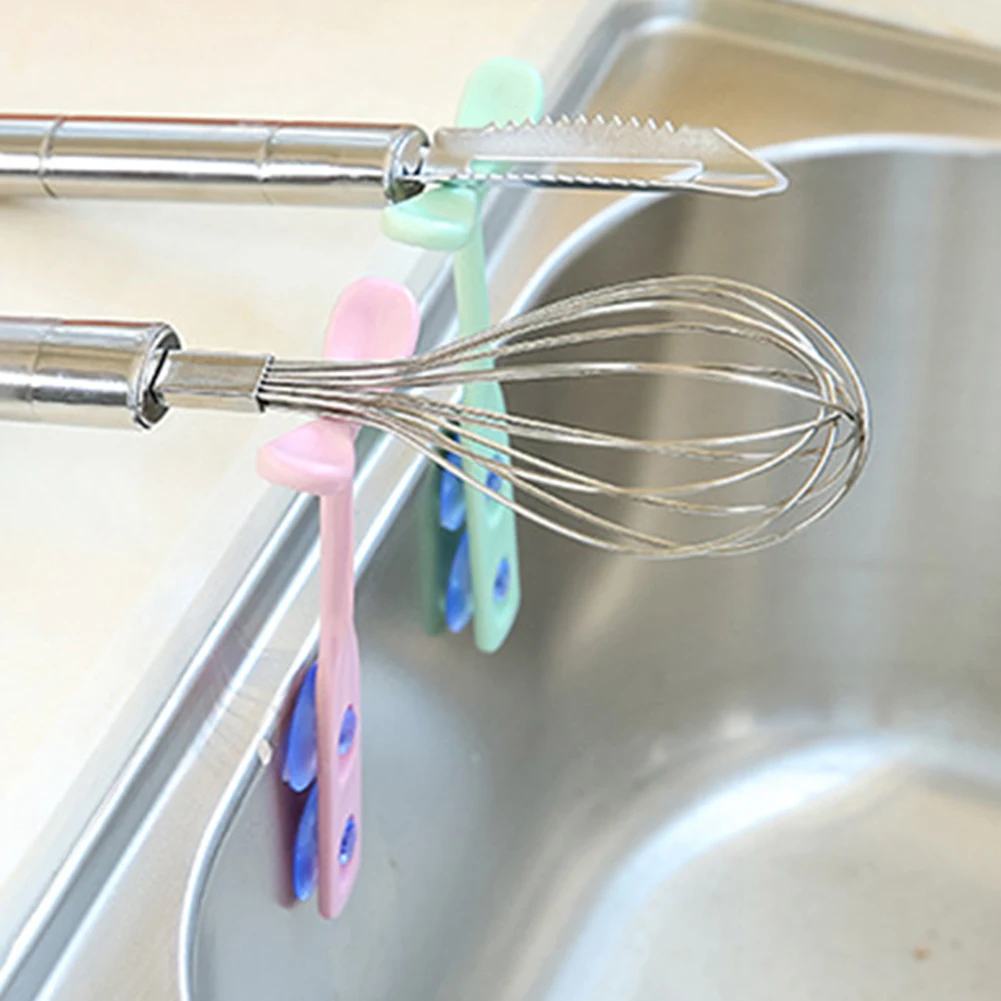 Home Spoon Holder Organizer Suction Cup Cooking Tool Shelf Chopsticks Storage Rack Kitchen Accessories Useful Durable | Дом и сад