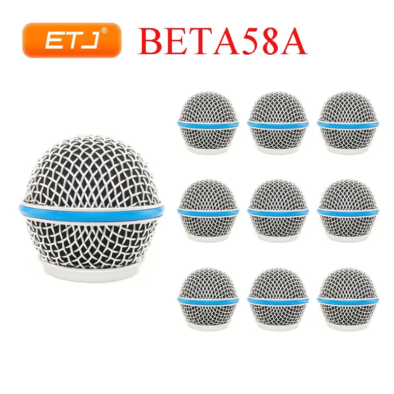 10pcs Microphone Replacement Mesh Grille Ball Head Accessories Fit For Shure Beta58 SM58s | Электроника