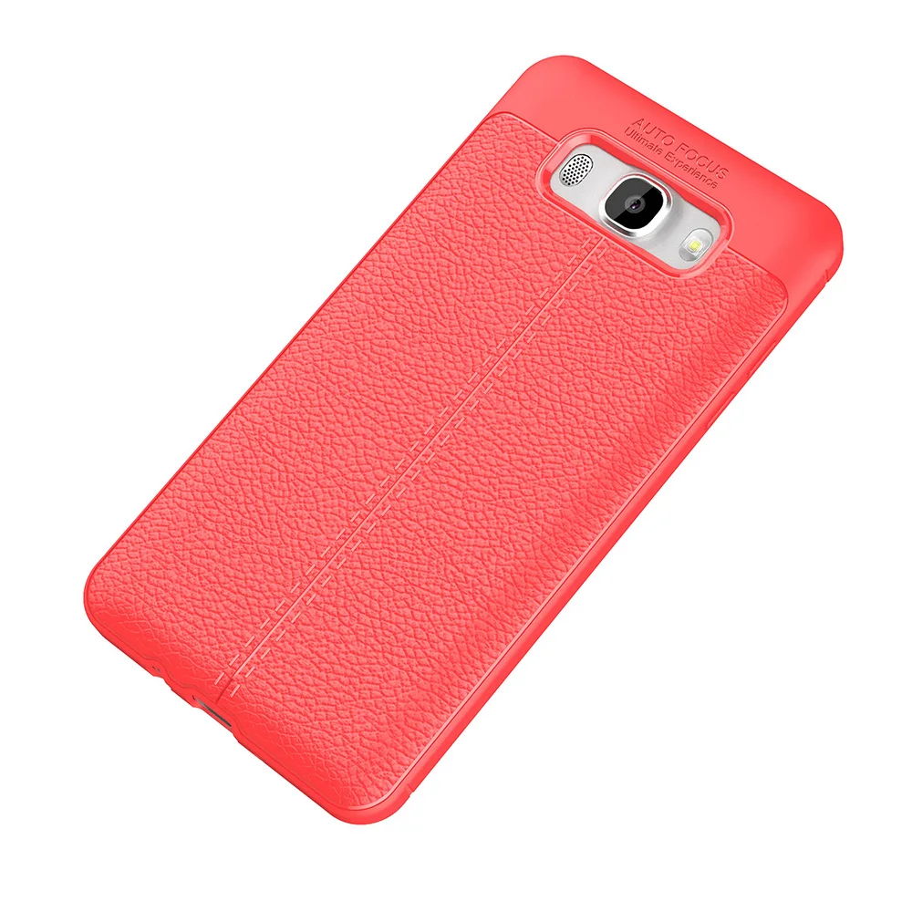 For Samsung J5 2016 Case Lenuo Luxury Litchi Pattern Silicone TPU Back Cover Soft Phone Galaxy J510 phone shell |