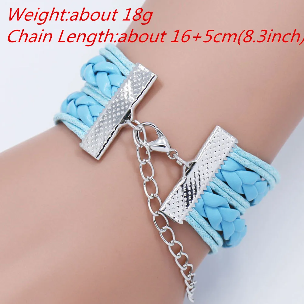 

10 Styles Hand-made multi-layer bracelet Men Leather Bracelet Charm Bracelets For Boys Women Girl Accessories Gifts 20PCS/Lot