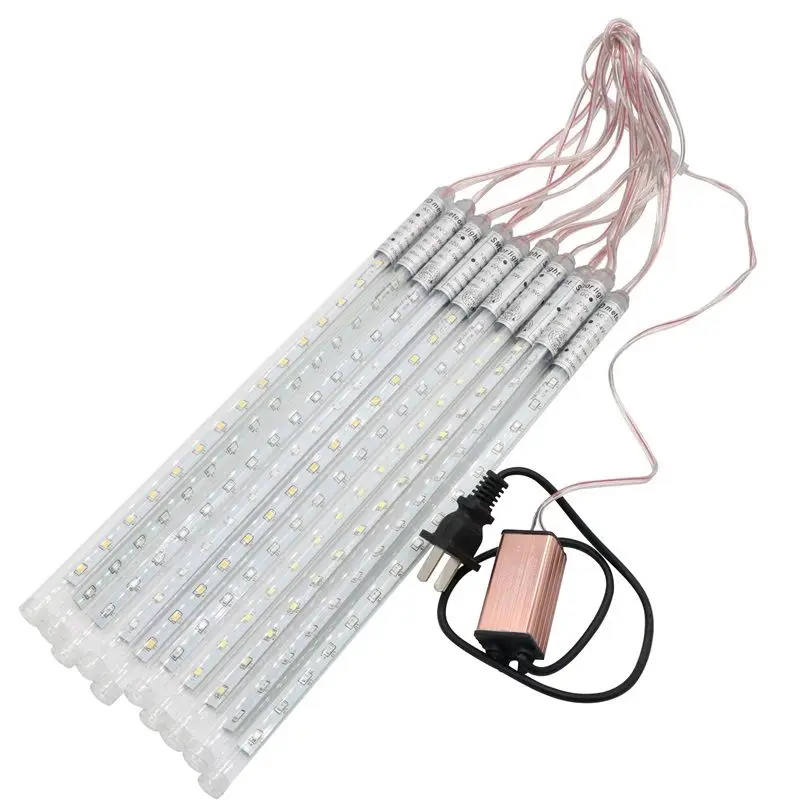 10 трубы Строка 50 см 2835SMD 520 светодиодов метеоритный дождь светильник вечерние