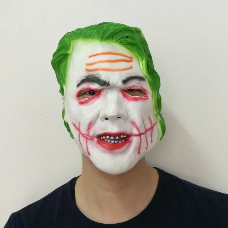 В стиле Джокер маскарадные латексные маски клоуна CS костюм на Хэллоуин
