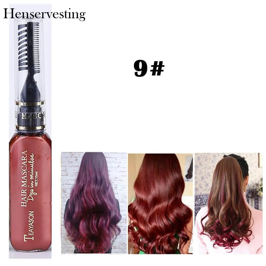 13 видов цветов Временная Краска для волос крем нетоксичный DIY один раз Creme Para Cabelo