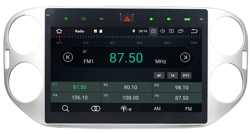 10," ips Восьмиядерный 4G Android 9,0 4 Гб ОЗУ 64 Гб ПЗУ BT автомобильный DVD мультимедийный плеер стерео радио для Volkswagen Tiguan 2011