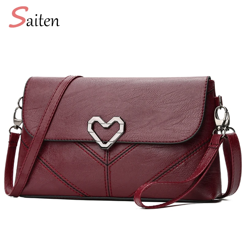 Сумка через плечо Saiten Женская из искусственной кожи в форме сердца|sac fashion|women