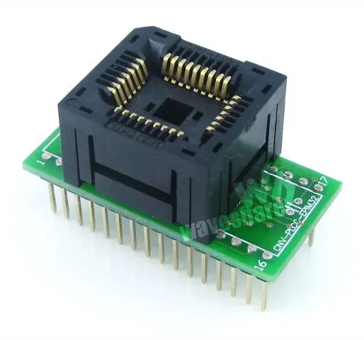 1 27 мм Шаг PLCC32 к DIP32 (A) Yamaichi IC программируемая розетка адаптер для посылка чип/MCU|1.27mm