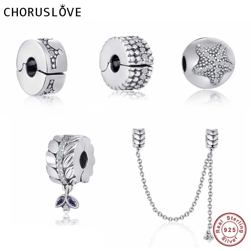 Новое поступление от Choruslove оригинальная серебряная подвеска зажим для браслета
