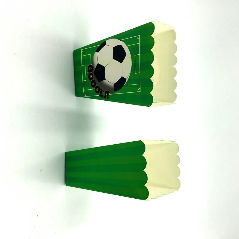 6 шт./лот новые футбольные коробки для попкорна Детские вечерние дня рождения