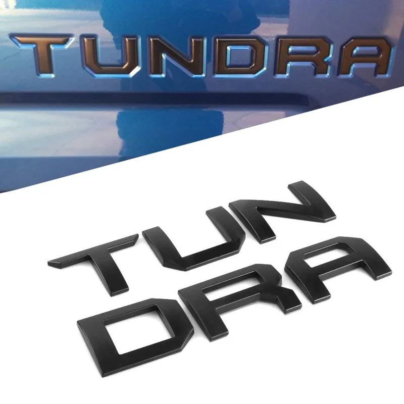 Для Toyota Tundra 2014 2018 вставные буквы хром серебристый матовый черный автомобильные