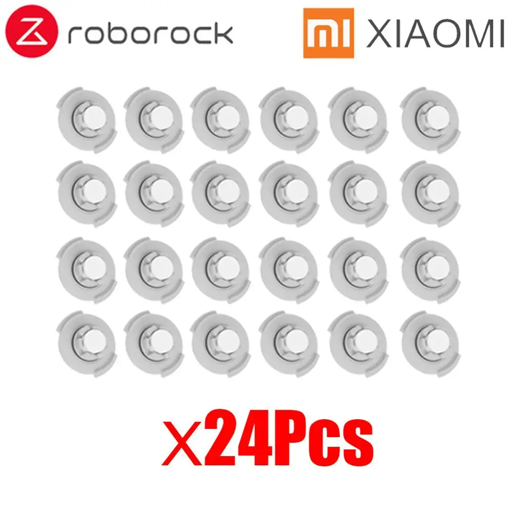 24Pcs Тряпки для мокрой уборки фильтр боковая щетка рулон щетка подходит для Xiaomi Roborock Robot S50 S51 Запчасти для пылесоса наборы - Цвет: 24Pcs