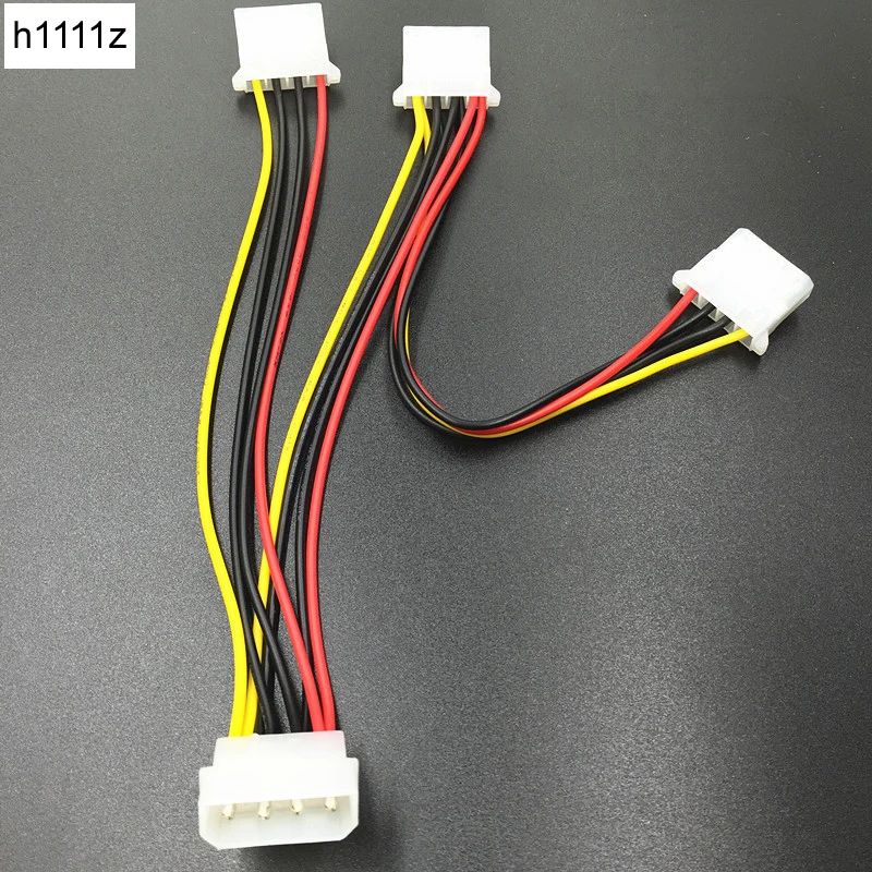 4 контактный кабель питания 4Pin Molex Male to 3 Port IDE Female адаптер разветвитель компьютера