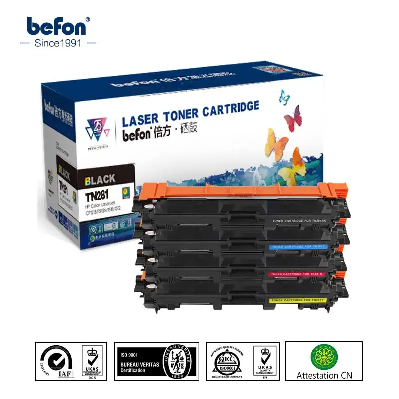 

befon Color toner cartridge TN221 TN241 TN251 TN261 TN281 TN291 Compatible for Brother HL-3140CW 3150CDW 3170 MFC9130CW 9140CDN
