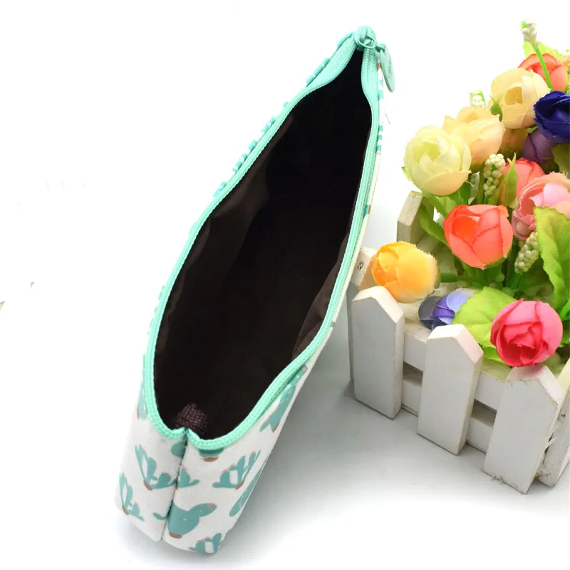 1 шт. новый холщовый пенал портативный милый чехол карандаш с изображением