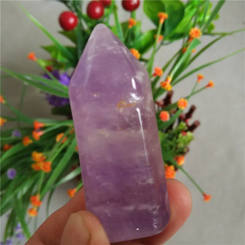 04245 Natural Pretty Amethyst Quartz Crystal Point Healing | Дом и сад