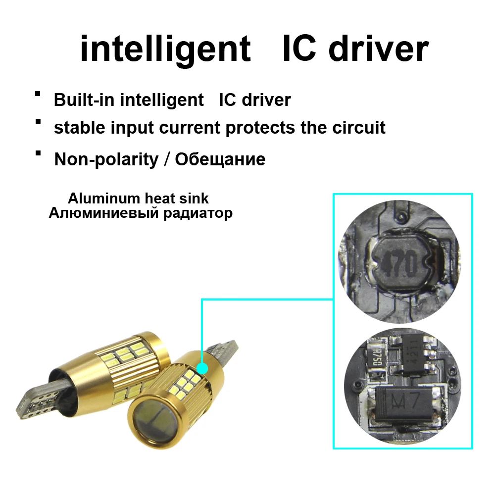 KEIN 4 шт. T10 Светодиодные W5W лампы 30smd 3014 t10 светодиодный автомобильные 194 белые