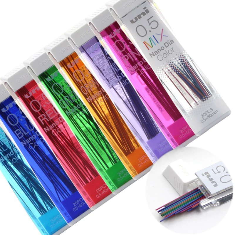 Япония Uni Nano Dia Color 0 5 202NDC цветные механические карандаши ed мм канцелярские