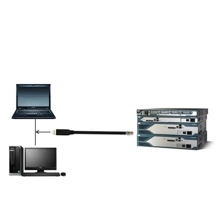 6 футов сетевые роутеры FTDI USB RS232 к RJ45 консоль Мужской кабель для Cisco роутер huawei ZTE