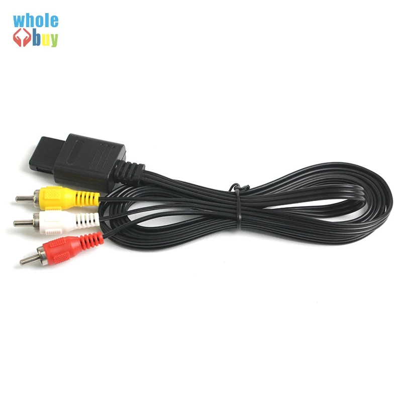 1 8 м 6 футов AV TV RCA видеокабель для игрового кубика/для SNES GameCube/для Nintendo N64 64 игровой