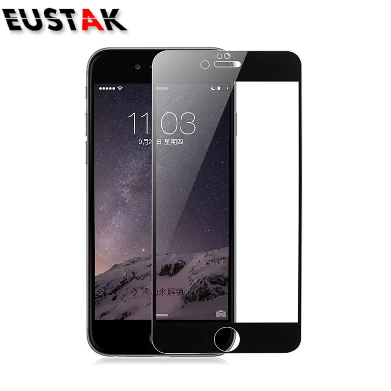 9H полное покрытие закаленное стекло для iPhone 6 6S plus защитное 7 8 PLUS защита