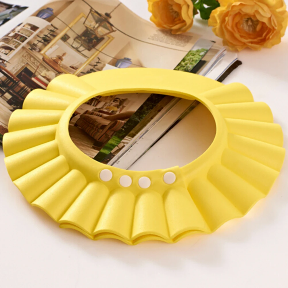 6 Color Soft Adjustable Baby Shower Cap Protect Children Kid Shampoo Bath Wash Hair Shield Hat Waterproof Prevent Water Into Ear | Мать и