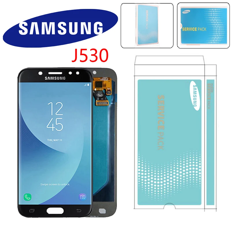 Оригинальный Super AMOLED экран 5 2 дюйма для SAMSUNG GALAXY J530 J530F ЖК-дисплей сенсорный с