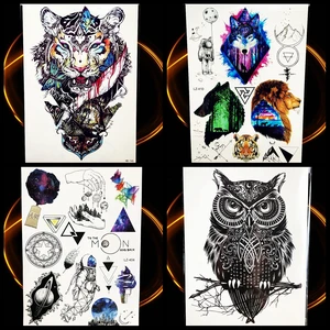 Эротичная Временная тату-наклейка в стиле панк для женщин и женщин, 21*15 см, водостойкая поддельная татуировка для мужчин и женщин, искусство тела, наклейки на ноги