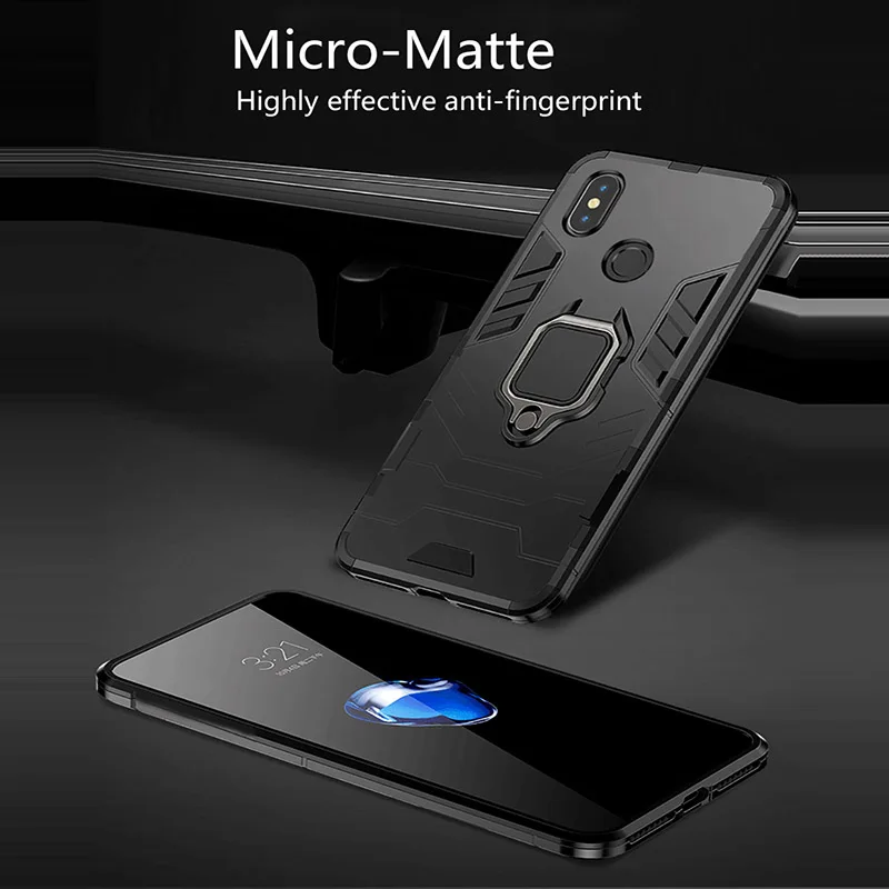 Ударопрочный чехол для Xiaomi Redmi Note 5 6 7 pro из мягкого ТПУ 360 с магнитным
