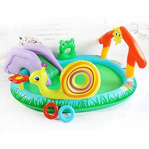 Высококачественный надувной бассейн для игры в воду для летних детей игрушечная горка лучший подарок на день рождения для ребенка - Цвет: as picture