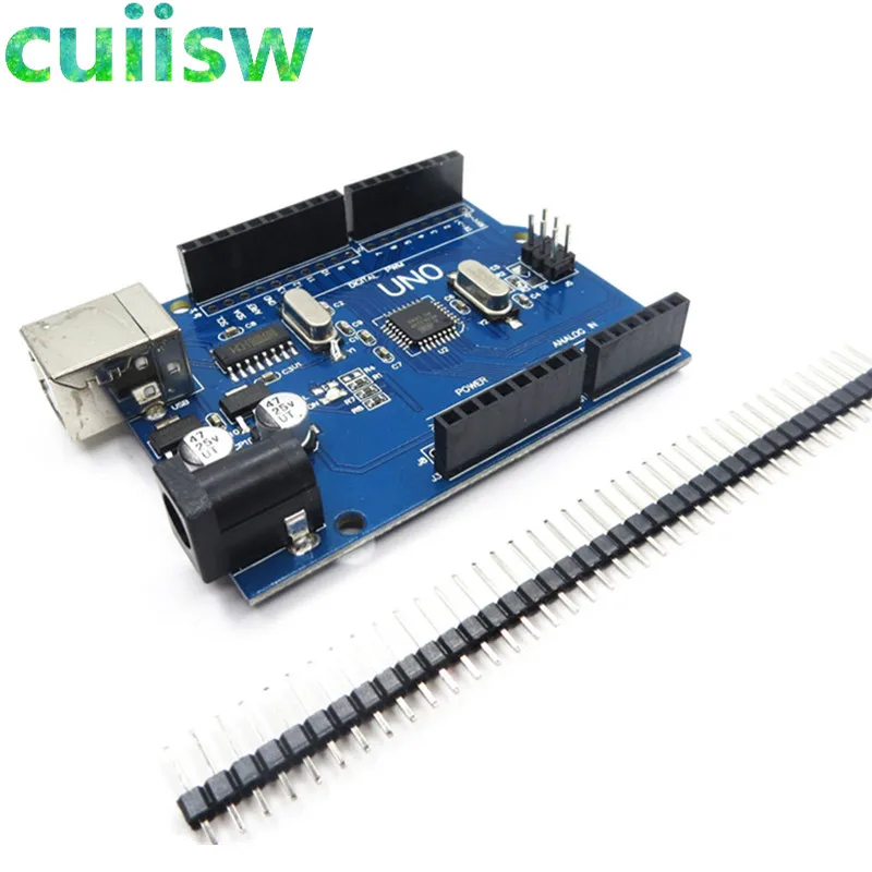 

Плата UNO R3 UNO для Arduino (совместимая) UNO MEGA328P CH340, 1 шт., без USB-кабеля