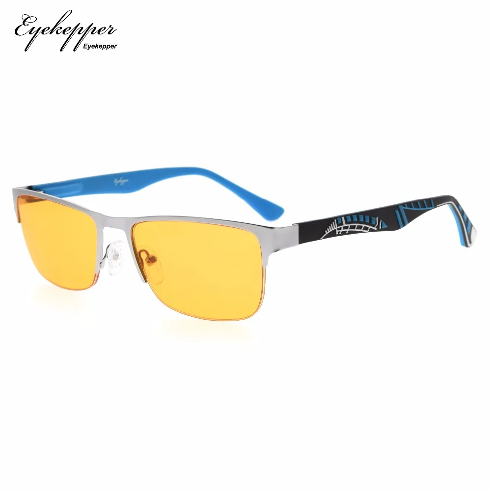 LX17003 eyepepper компьютерные очки для чтения с оптическим half обод Frame UV400 96.9% синий