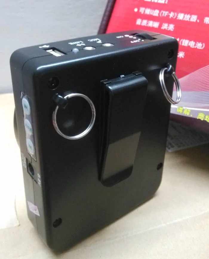 Бесплатная доставка AKER MR2700 12 Вт пояс портативный PA усилитель голоса MP3 динамик FM