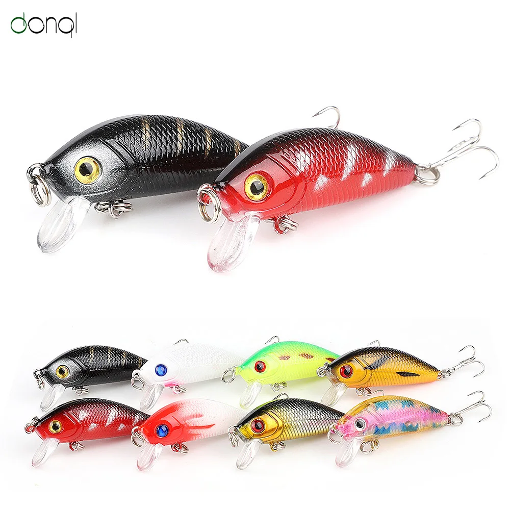 Воблер DONQL приманка в виде гольяна искусственная пластиковая жесткая плавающая