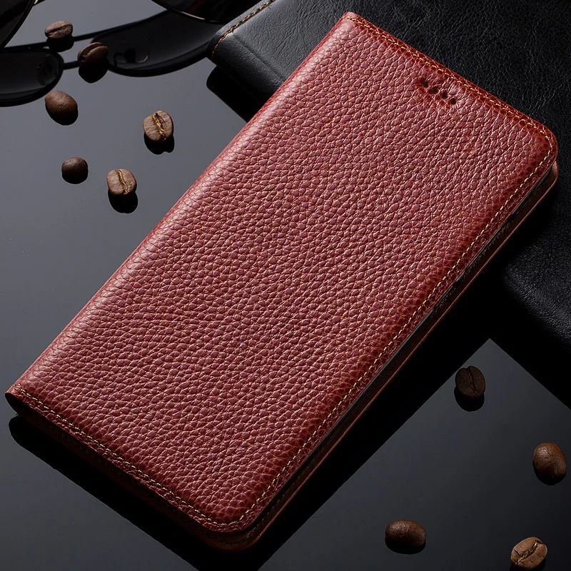 

Чехол-книжка из натуральной кожи с магнитной подставкой для ZTE AXON 7 A2017 Роскошный чехол для мобильного телефона + Бесплатный подарок