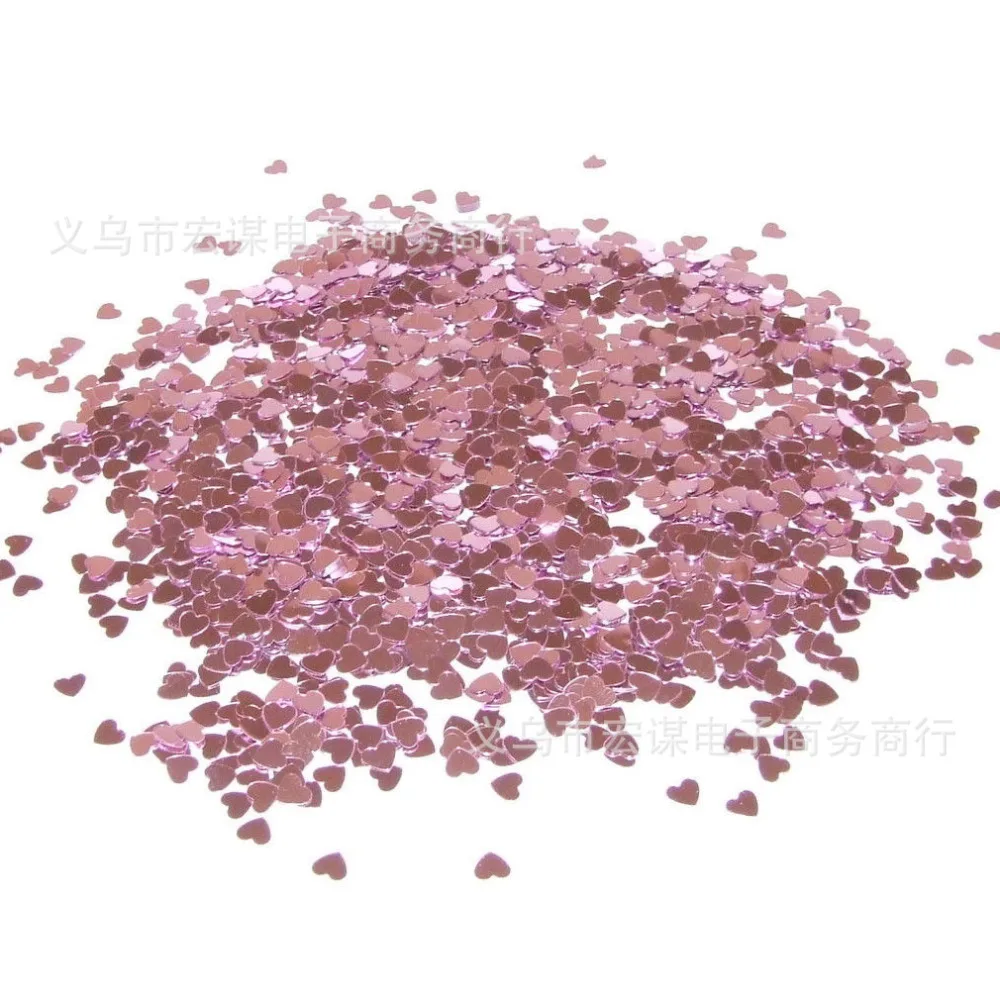 1000 шт. Рождественский романтичный блестящий с сердечком конфетти для стола дня