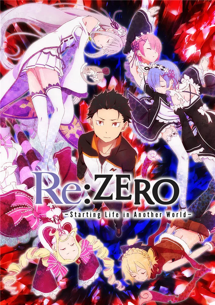 Постеры с мультяшным белым покрытием RE ZERO start Life in other World|home decor|life startslivingroom decoration |