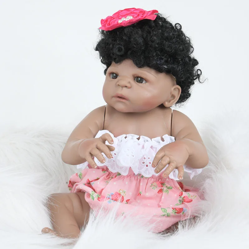 LEOOFU 55 см 22 inch Мягкие силиконовые bebe куклы reborn Рождественские подарки сюрприз