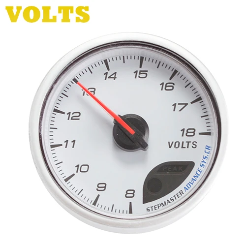 VOLTS Dragon автомобильный измерительный прибор 60 мм вакуумная температура воды Температура масла пресс вольт воздух/топливо коэффициент EXT температура об/мин Метр белый циферблат лицо - Цвет: VOLTS