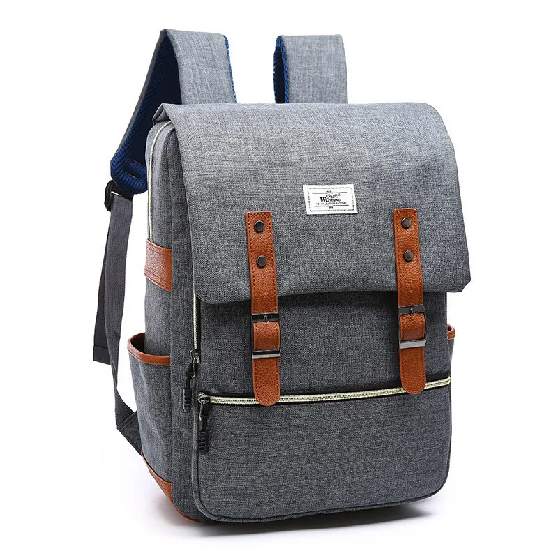 

2021 Vintage Women Backpacks For Teenage Girls Boys School Bags High Quality Mochilas Escolares New Fashion Men Laptop Backpack