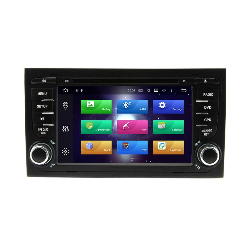 Aoluoya 4G RAM 32 gom Octa Core Android 8 0 2 Din автомобильное радио GPS навигация для AUDI A4 S4 RS4 2002 2003 2004