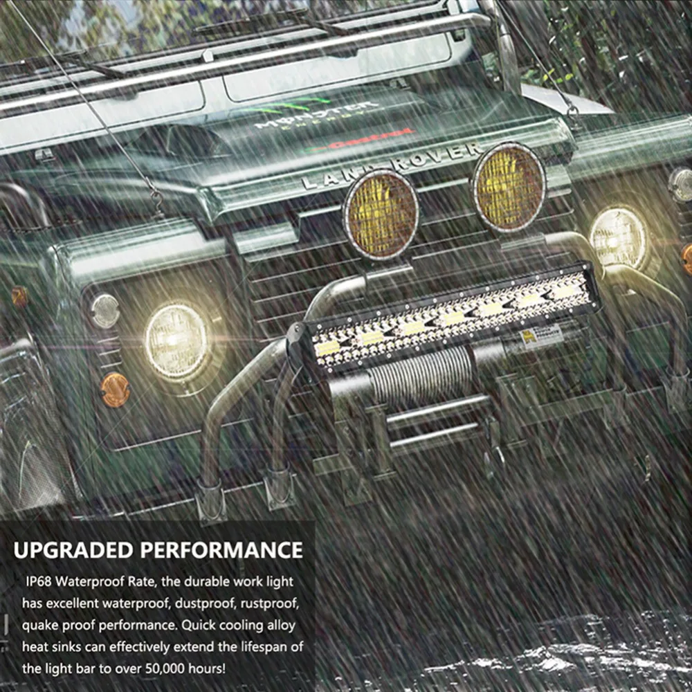 ADZOON освещение бар 20 ''дюймовый 420 Вт combo Луч offroad светодиодный свет для 12 в 24