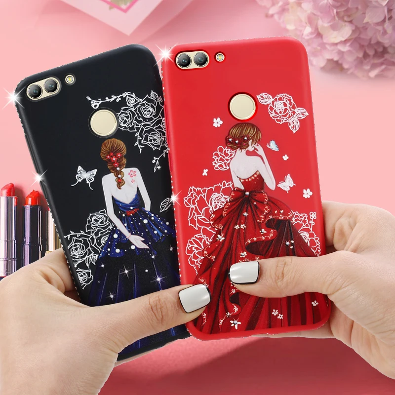HeyJingles чехол для huawei Enjoy 7 S защитный мягкий протектор P смарт юбка девушка милый