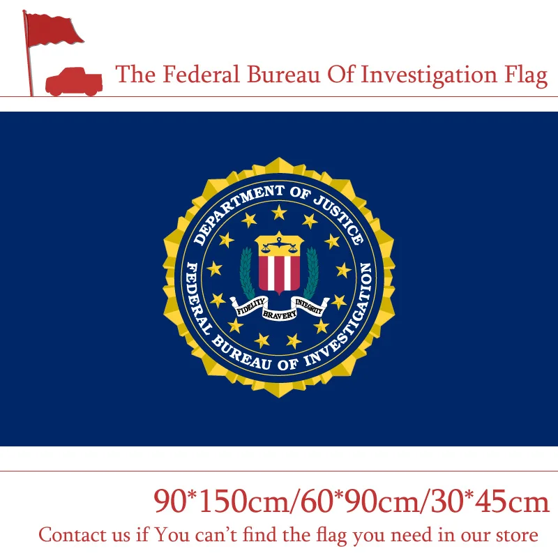 90*150 см 60*90 Federal Bureau флаг 3*5 футов подвесной 30*45 Автомобильный для украшения