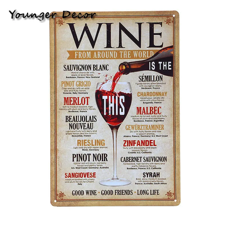 Настенный постер Cheeers And dryking Wine из пива 20*30 см металлические вывески для паба бара