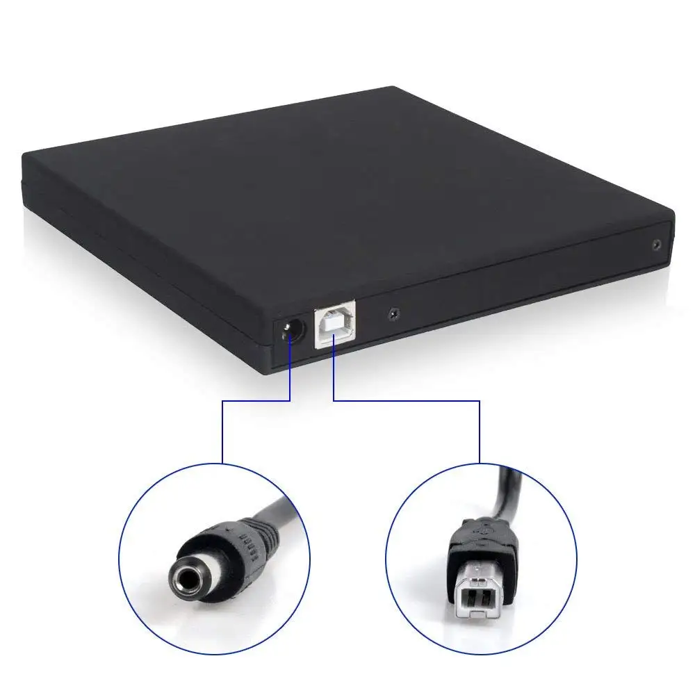 Внешний оптический привод USB 2,0 DVD/CD-плеер DVD-Rom для Mac Windows xp 7 8 10, ультра ноутбук ПК настольный компьютер