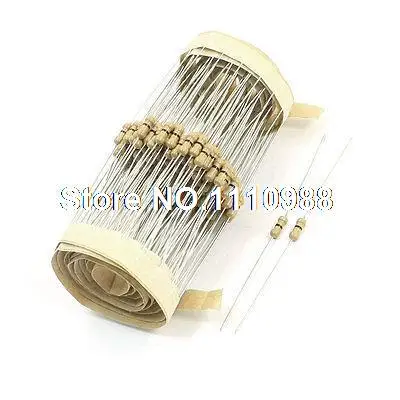 

150Pcs 6mm x 2mm 1/4W 0 Ohm Axial 4 Color Ring Carbon Film Resistor