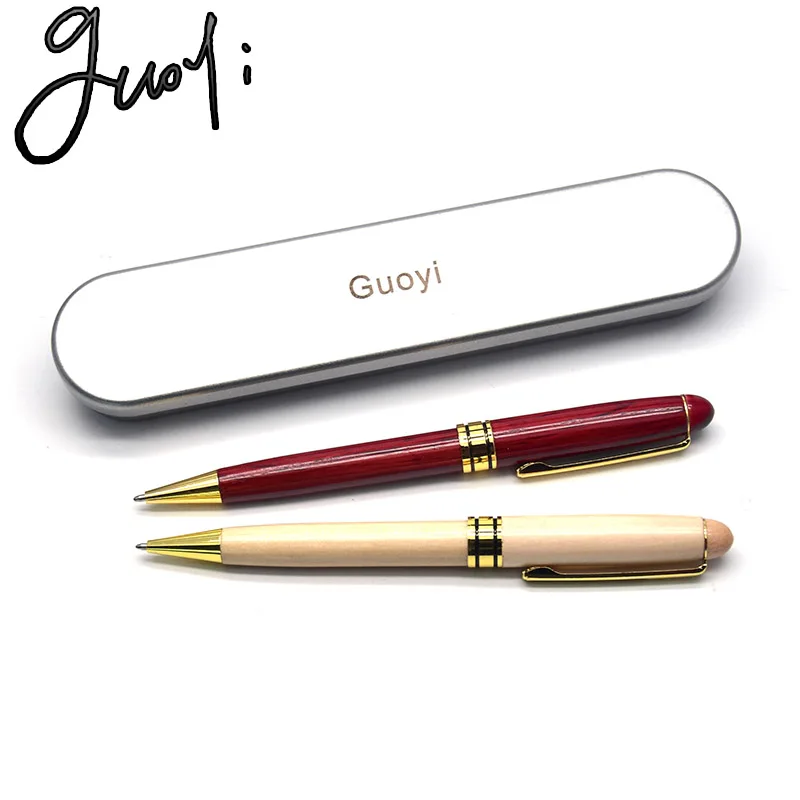 Деревянная шариковая ручка Guoyi G088 G2 424 роскошный бизнес проверка металлические